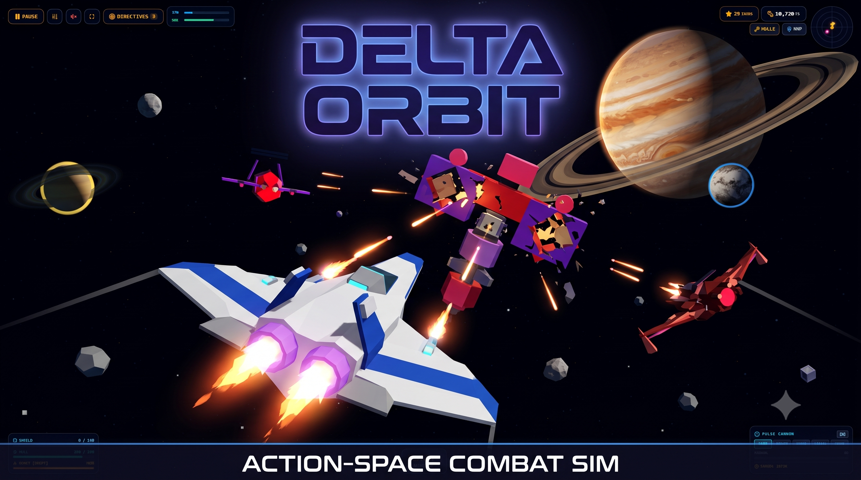 Delta Orbit — action-space combat sim